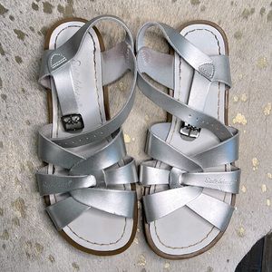 Adult Salt Water Sandals- Silver